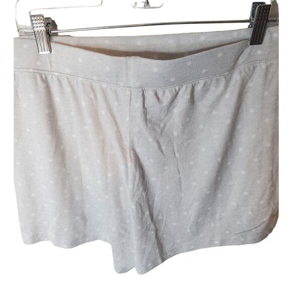 Croft & Barrow Light Gray/White Polka Dots Pajama Lounge Shorts, NWT, Medium - Picture 4 of 5